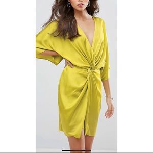 Kimono Satin Mini Dress